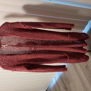 Free People pink duster s/p